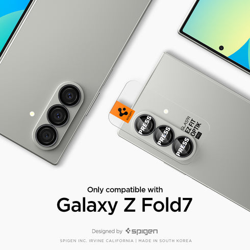 Spigen Galaxy Z Fold 7 Lens Protector Optik Pro EZ Fit HD (2P)
